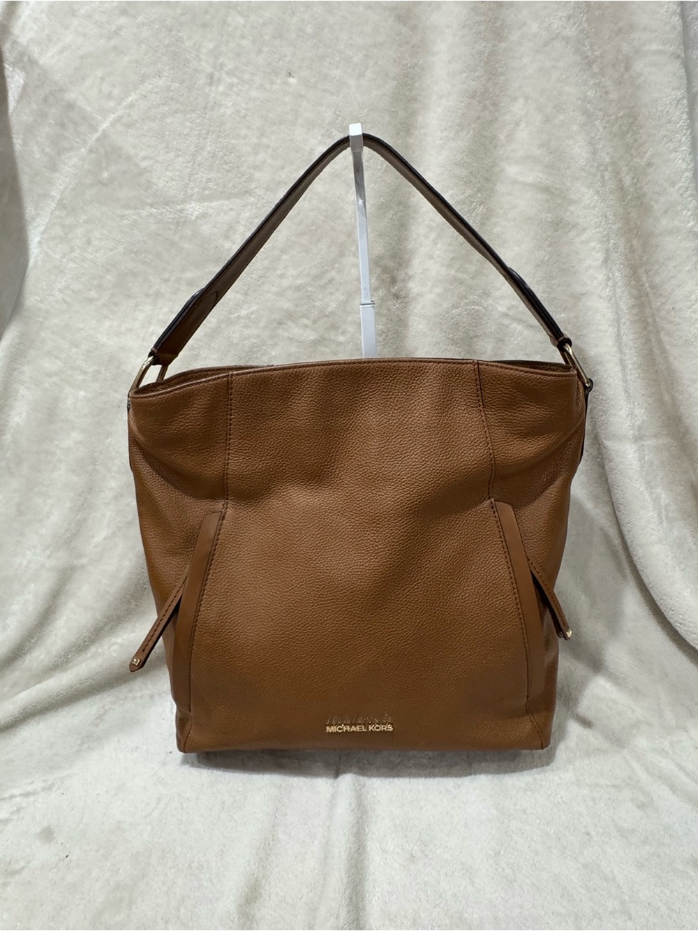 Michael Kors Evie Hobo Pebbled Leather Shoulder Bag